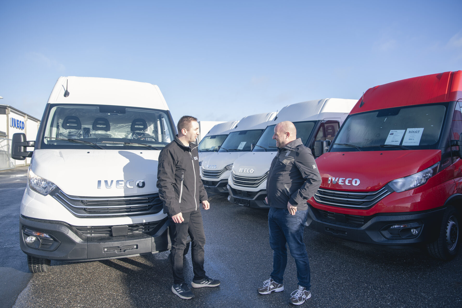 IVECO erhvervskøretøjer med medarbejdere